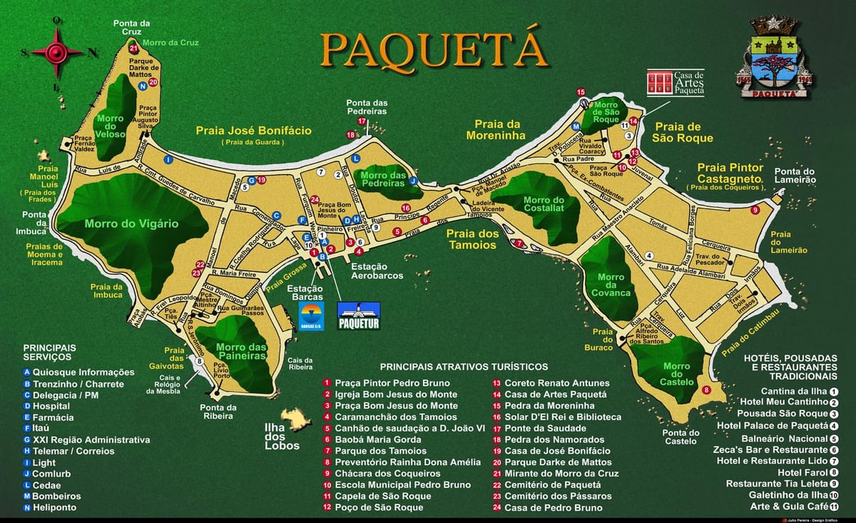 ನಕ್ಷೆ Île de Paquetá