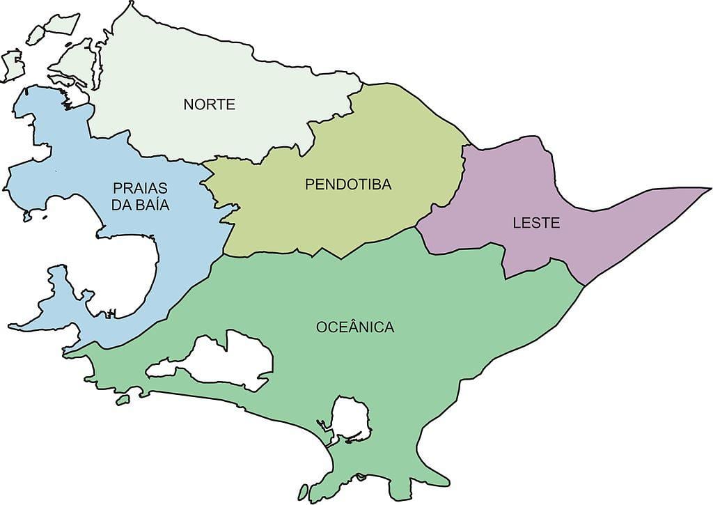 ನಕ್ಷೆ ಪ್ರದೇಶಗಳಲ್ಲಿ Niterói