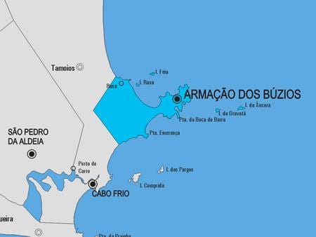 ನಕ್ಷೆ Armação dos Búzios ಪುರಸಭೆ