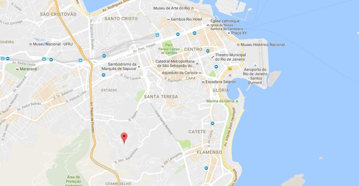 ನಕ್ಷೆ favela Mangueira