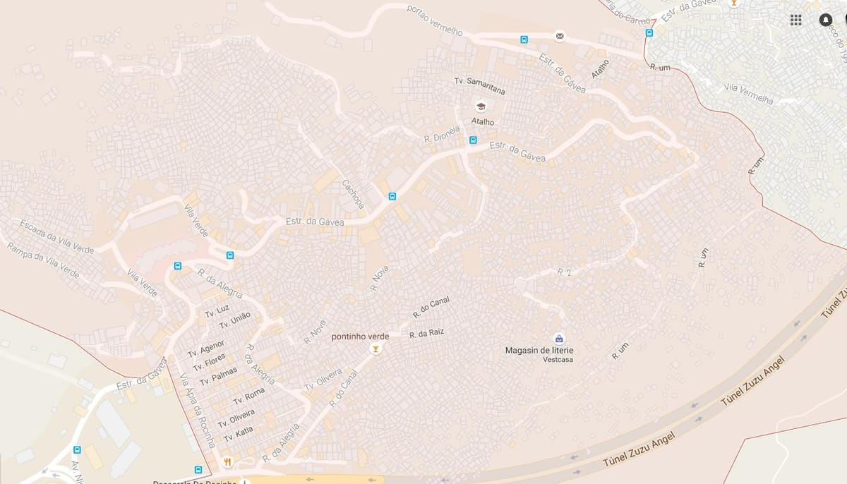 ನಕ್ಷೆ favela Rocinha