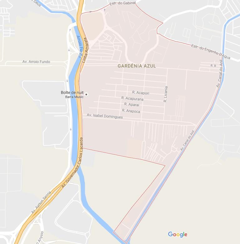 ನಕ್ಷೆ Gardênia Azul
