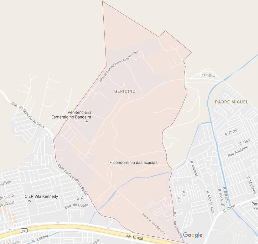 ನಕ್ಷೆ Gericinó