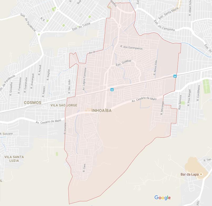 ನಕ್ಷೆ Inhoaíba