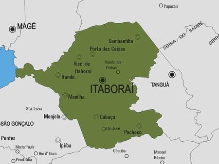 ನಕ್ಷೆ Itaboraí ಪುರಸಭೆ