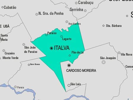 ನಕ್ಷೆ Italva ಪುರಸಭೆ