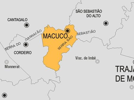 ನಕ್ಷೆ Macuco ಪುರಸಭೆ