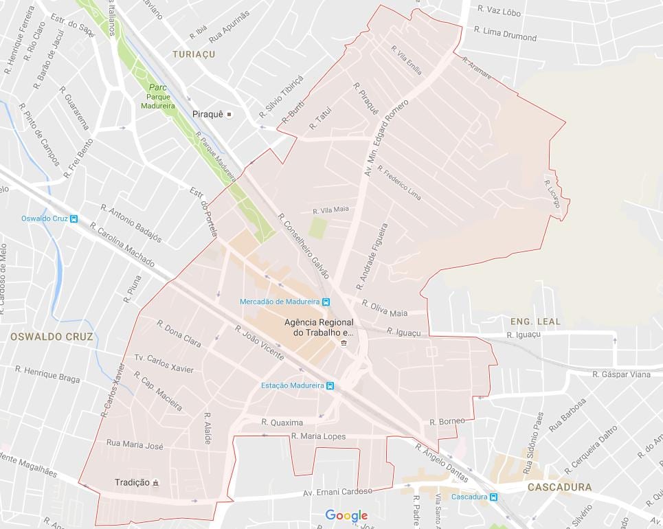 ನಕ್ಷೆ Madureira