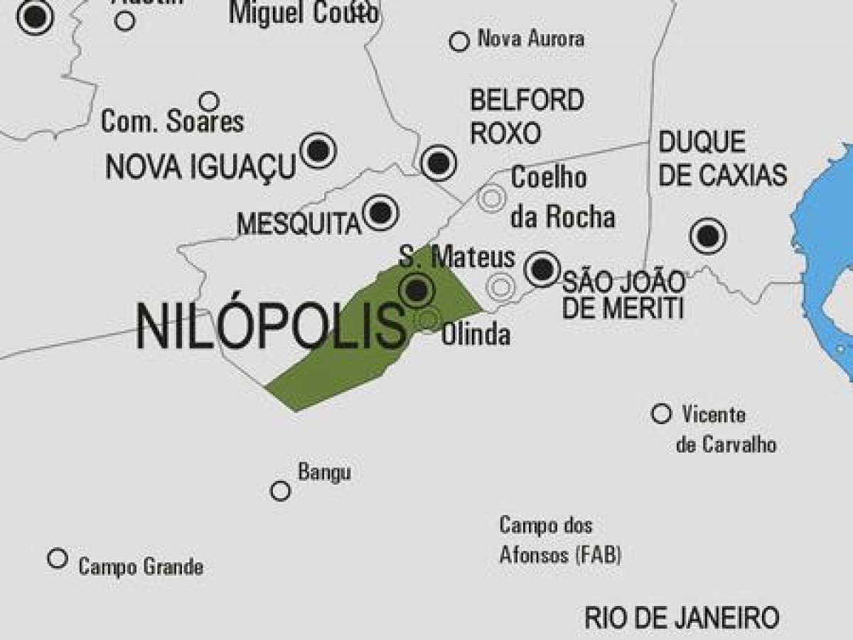 ನಕ್ಷೆ Nilópolis ಪುರಸಭೆ