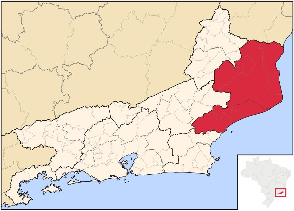 ನಕ್ಷೆ Norte Fluminense