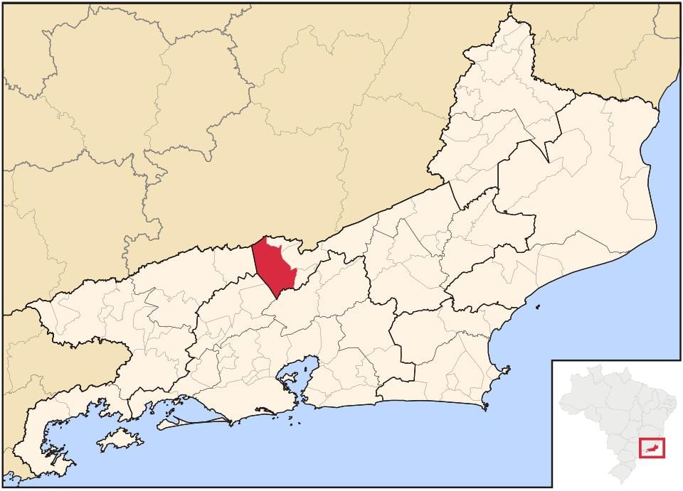 ನಕ್ಷೆ Paraíba do Sul