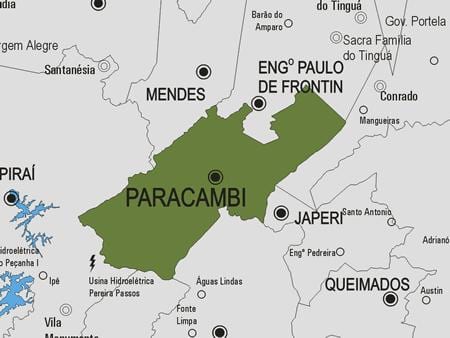 ನಕ್ಷೆ Paracambi ಪುರಸಭೆ
