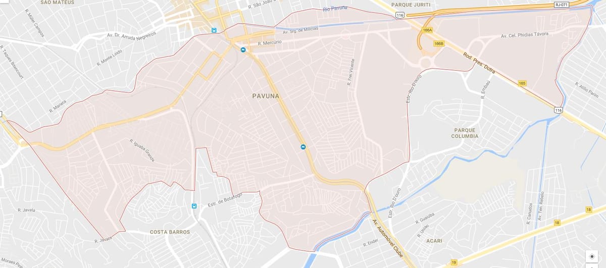 ನಕ್ಷೆ Pavuna