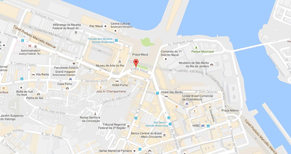 ನಕ್ಷೆ Praça Mauá