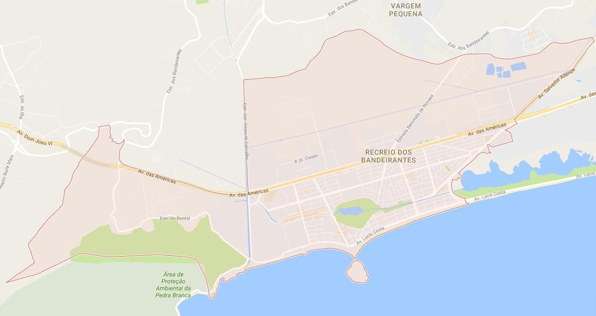 ನಕ್ಷೆ Recreio dos Bandeirantes