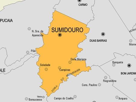 ನಕ್ಷೆ Sumidouro ಪುರಸಭೆ