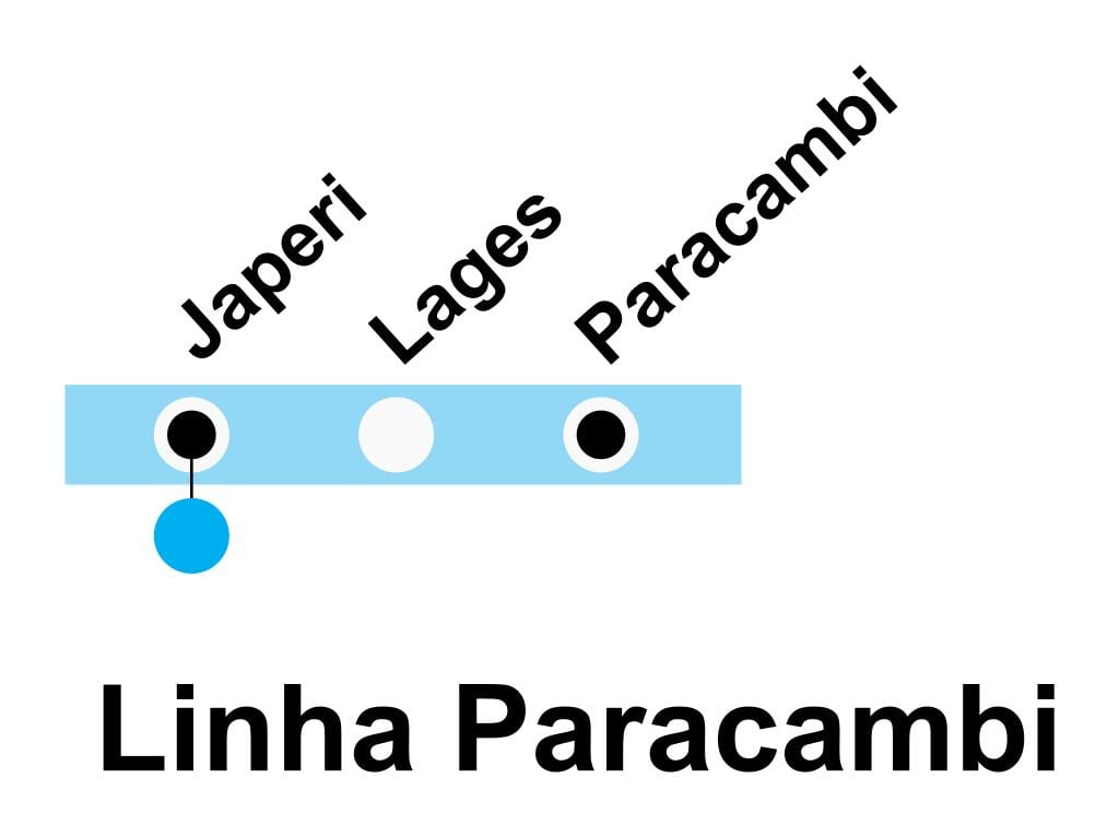ನಕ್ಷೆ SuperVia - ಲೈನ್ Paracambi