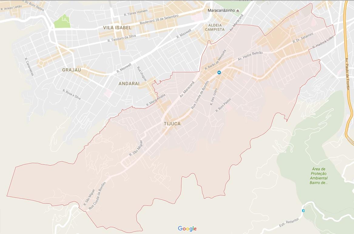 ನಕ್ಷೆ Tijuca