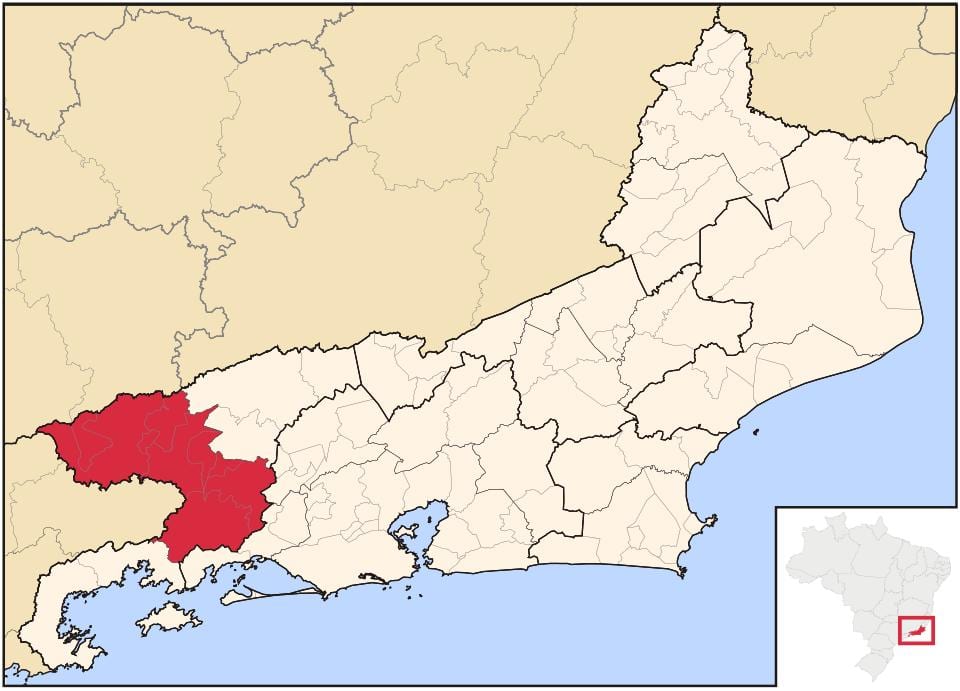 ನಕ್ಷೆ Vale Paraíba do Fluminense