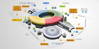ನಕ್ಷೆ ಕ್ರೀಡಾಂಗಣ Maracana