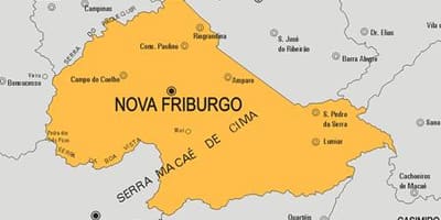ನಕ್ಷೆ ನೋವಾ Friburgo ಪುರಸಭೆ