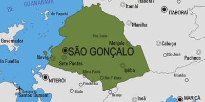 ಮ್ಯಾಪ್ ಆಫ್ ಸಾವೊ Gonçalo ಪುರಸಭೆ