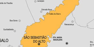 ಮ್ಯಾಪ್ ಆಫ್ ಸಾವೊ sebastião ಮೂಲಕ ಮಾಡಲು ಆಲ್ಟೊ ಪುರಸಭೆ