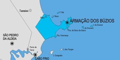 ನಕ್ಷೆ Armação dos Búzios ಪುರಸಭೆ