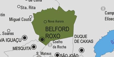ನಕ್ಷೆ Belford Roxo ಪುರಸಭೆ