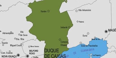 ನಕ್ಷೆ Duque de Caxias ಪುರಸಭೆ
