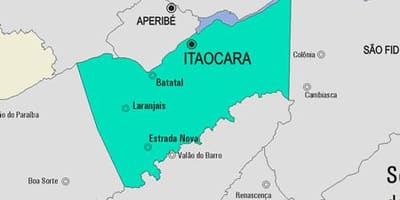 ನಕ್ಷೆ Itaocara ಪುರಸಭೆ