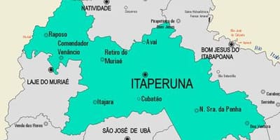 ನಕ್ಷೆ Itaperuna ಪುರಸಭೆ