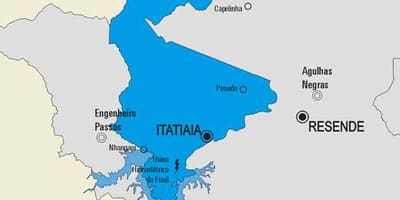 ನಕ್ಷೆ Itatiaia ಪುರಸಭೆ