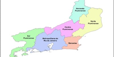 ನಕ್ಷೆ mesoregions ರಿಯೊ ಡಿ ಜನೈರೊ