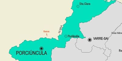 ನಕ್ಷೆ Porciúncula ಪುರಸಭೆ