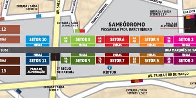ನಕ್ಷೆ Sambódromo