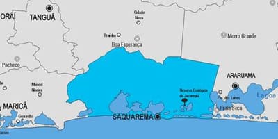 ನಕ್ಷೆ Saquarema ಪುರಸಭೆ
