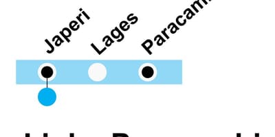 ನಕ್ಷೆ SuperVia - ಲೈನ್ Paracambi