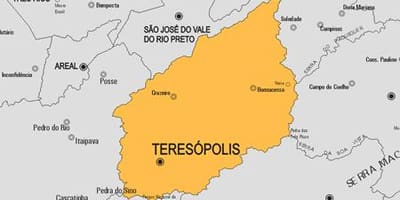 ನಕ್ಷೆ Teresópolis ಪುರಸಭೆ